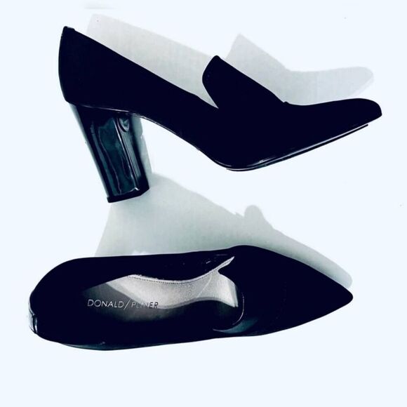 Donald Pliner Heyde Black Heels size 9.5 - Picture 2 of 8